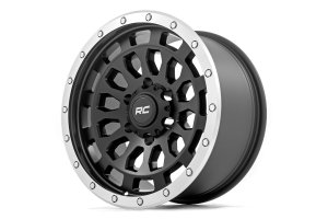 Chevrolet Avalanche Wheel - Rough Country - 87 Series Simulated Beadlock - Black/Machined - '07-'13